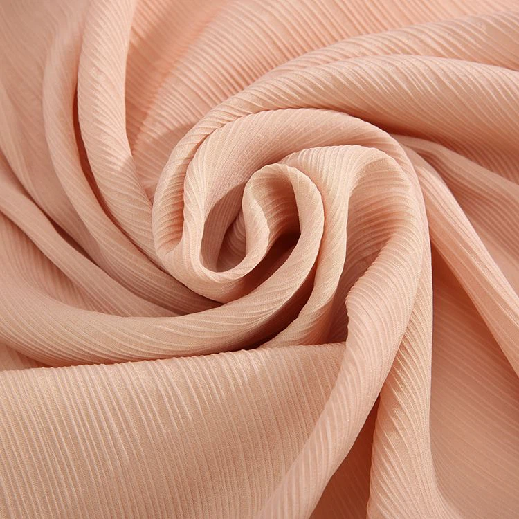 100% Silk White Stripe Jacquard Pure Silk Fabric