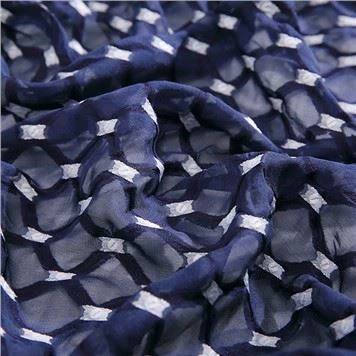 Silk Clip Jacquard Fabric