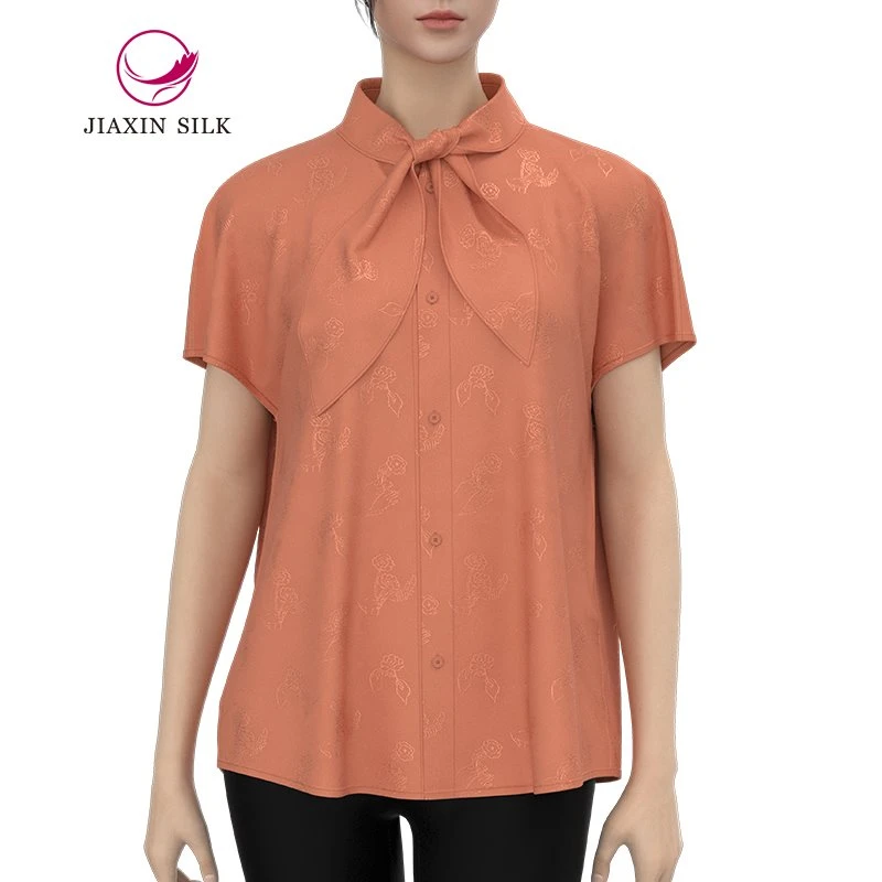 Mulberry Silk Shirt Jacquard Pattern