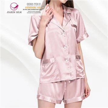 Grey Silk Pajamas Pants UK 19 Momme
