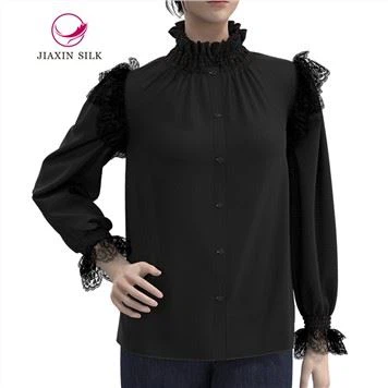 Pure Silk Blouse With Nice Lace