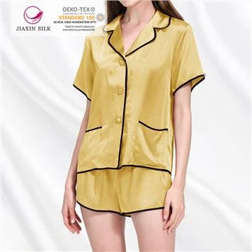 Silk Pajamas with Bottoms Womens Summer