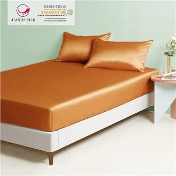 Silk Satin Fitted Sheet Soft Comfort Breathable