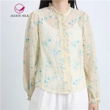 Stringy Selvedge Women Shirt Printed